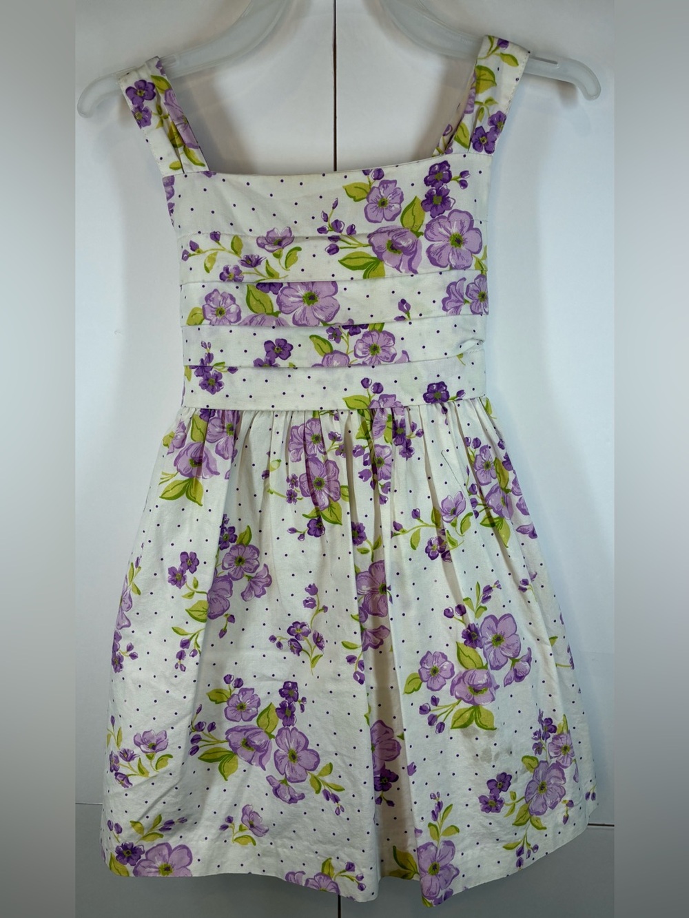Maggie & Zoe Purple White Floral Sundress Size 2T